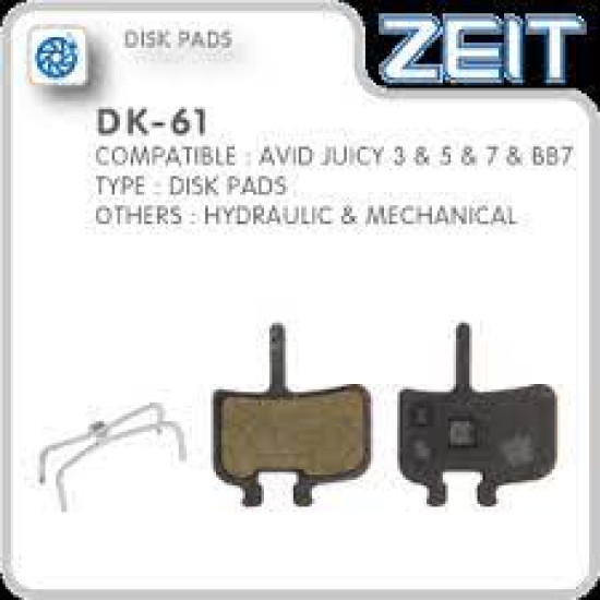 ZEIT DK-61 DISC BRAKE PADS