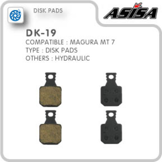ASISA DK-19 DISC BRAKE PADS