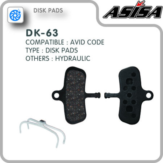 ASISA DK-63 DISC BRAKE PADS