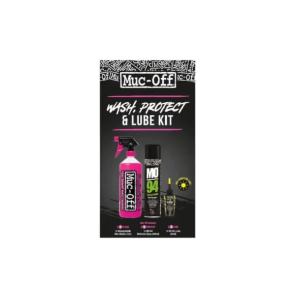 MUC-OFF Bike Wash Protect &amp Dry Lube Kit