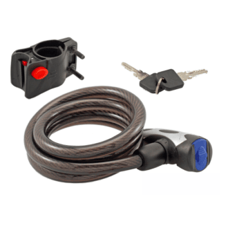 WAG LOCK SPIRAL CABLE Ø 12 - 1500 MM, BLACK