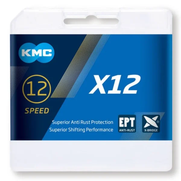 Αλυσίδα KMC X12 Silver 126 Links