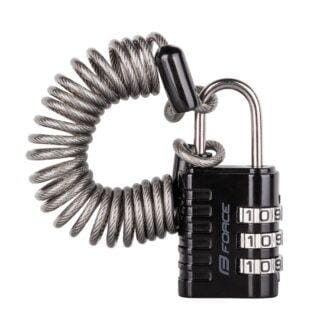 Bike Lock F SMALL 2 spiral code 120cm/3mm,