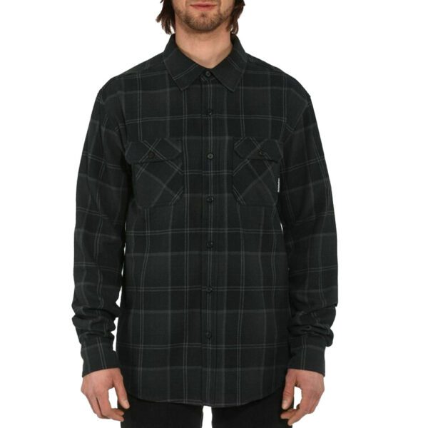 SHIRT HORSEFEATHERS DOUGH L/S ANTHRACITE