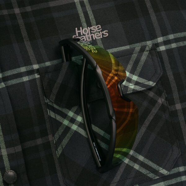 SHIRT HORSEFEATHERS PROM TECHNICAL BIKE SHIRT - BLACK/ICEBERG GREEN - Image 6